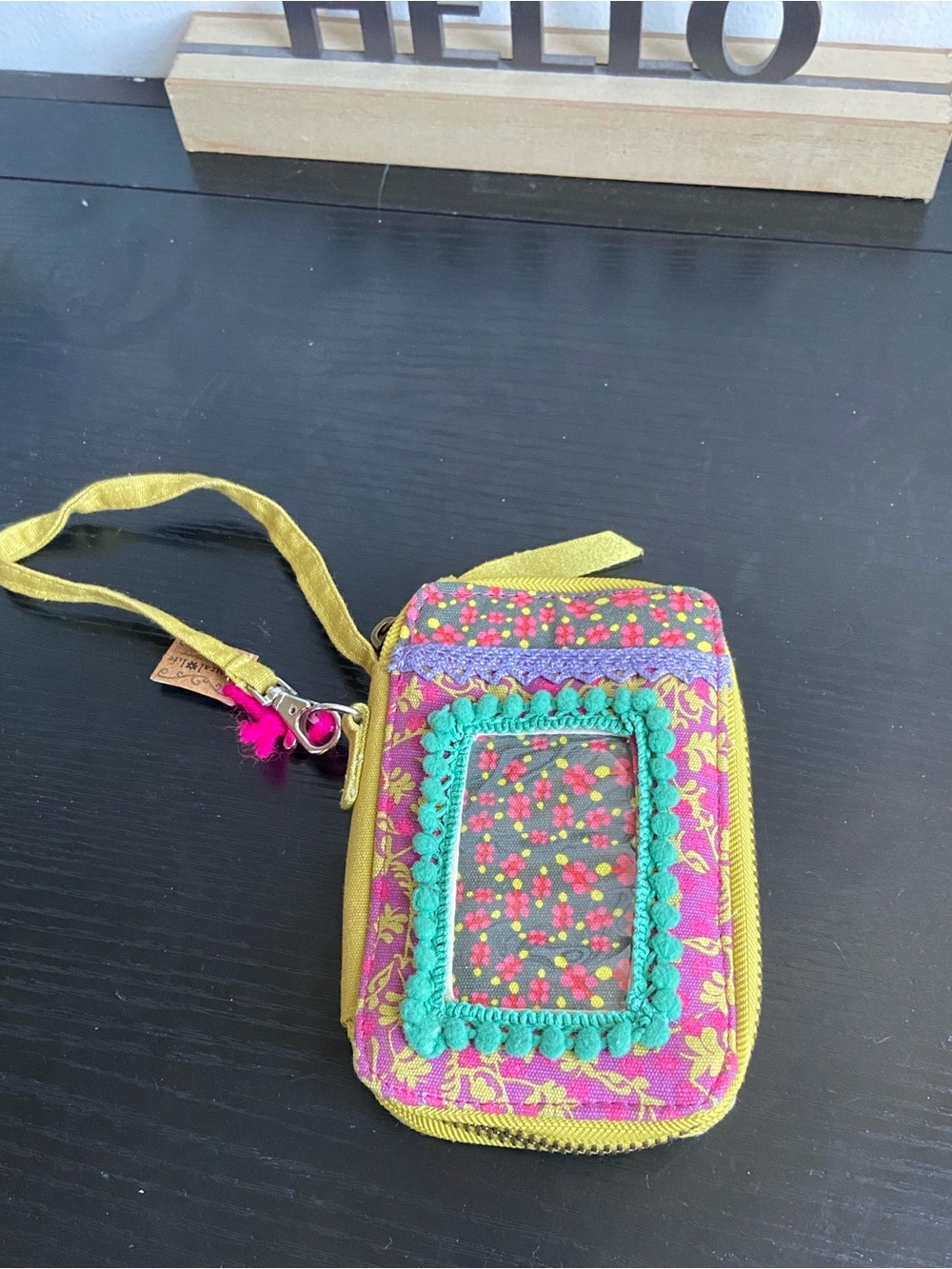 NWT Natural Life peace floral boho wristlet wallet - Picture 3 of 6